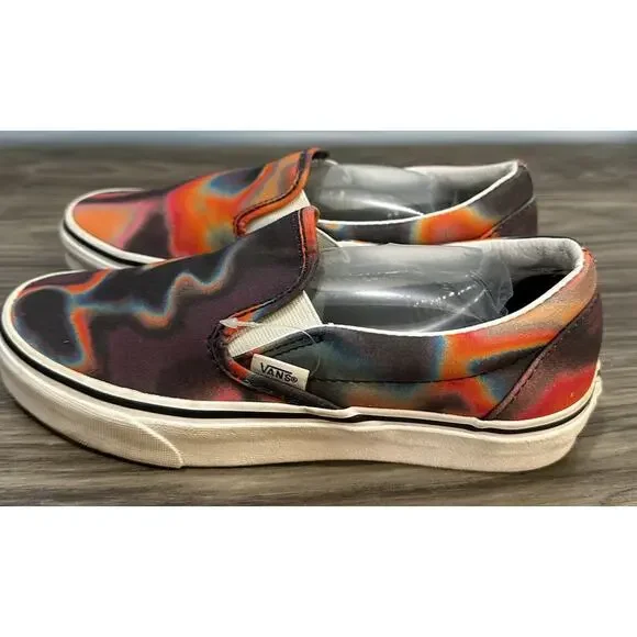 Vans Dark Aura Unisex Mens 5.5 Womens 7 Multi Color Skate Shoes Slip On - Picture 2 of 8